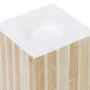 Bougeoir Beige Bambou Bois MDF 10,5 x 10,5 x 10,5 cm de BigBuy Home, Bougeoirs et chandeliers - Réf : S8806497, Prix : 9,35 €...