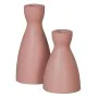 Castiçais Cor de Rosa Cerâmica 9,5 x 9,5 x 20 cm de BigBuy Home, Candelabros e suportes para velas - Ref: S8806509, Preço: 9,...