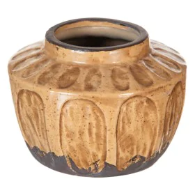 Vase Brown Ceramic 15 x 15 x 11 cm by BigBuy Home, Vases - Ref: S8806513, Price: 8,28 €, Discount: %