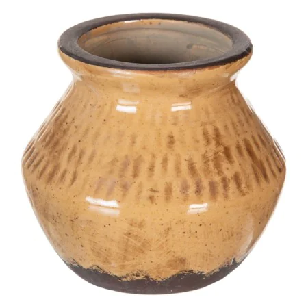 Vase Brown Ceramic 13 x 13 x 11,5 cm by BigBuy Home, Vases - Ref: S8806514, Price: 6,57 €, Discount: %