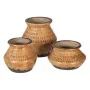 Vase Brown Ceramic 13 x 13 x 11,5 cm by BigBuy Home, Vases - Ref: S8806514, Price: 6,57 €, Discount: %