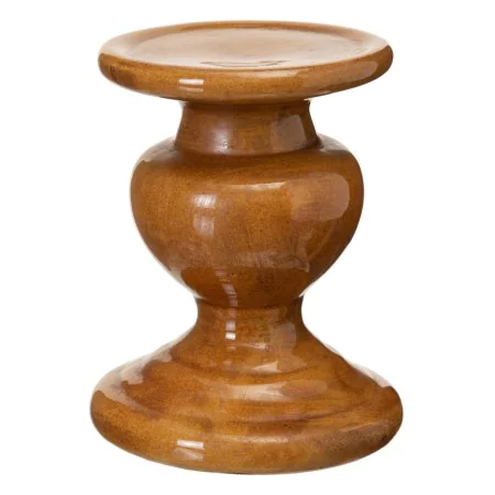 Candleholder Caramel Ceramic 14 x 14 x 17 cm by BigBuy Home, Candelabras and candle holders - Ref: S8806518, Price: 10,21 €, ...