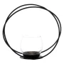 Bougeoir Noir Verre Fer 20 x 8,3 x 18,3 cm de BigBuy Home, Bougeoirs et chandeliers - Réf : S8806538, Prix : 7,85 €, Remise : %