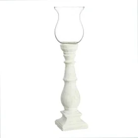 Bougeoir Blanc Verre Ciment 20,5 x 20,5 x 80 cm de BigBuy Home, Bougeoirs et chandeliers - Réf : S8806575, Prix : 67,53 €, Re...