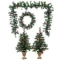 Árvore de Natal Verde Multicolor 80 x 45 x 18 cm (4 Unidades) de BigBuy Home, Natal - Ref: S8806582, Preço: 96,70 €, Desconto: %