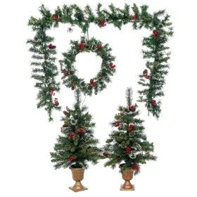 Sapin de Noël Vert Multicouleur 80 x 45 x 18 cm (4 Unités) de BigBuy Home, Noël - Réf : S8806582, Prix : 96,70 €, Remise : %