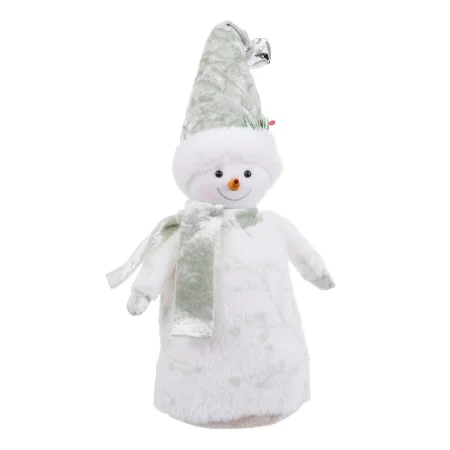 Bonhomme de Neige Blanc Vert 6 x 6 x 25 cm de BigBuy Home, Noël - Réf : S8806594, Prix : 7,41 €, Remise : %