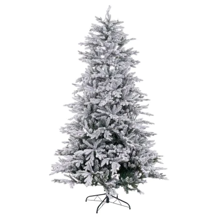 Árbol de Navidad Blanco Verde PVC Metal Polietileno 120 X 120 X 240 CM de BigBuy Home, Navidad - Ref: S8806637, Precio: 482,3...