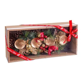 Bougeoirs de Noël Or Multicouleur Doré 35 x 15 x 10 cm de BigBuy Home, Noël - Réf : S8806639, Prix : 20,09 €, Remise : %