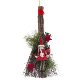 Décoration Suspendue Rouge Multicouleur Fibre naturelle 20 x 5 x 35 cm de BigBuy Home, Noël - Réf : S8806660, Prix : 9,43 €, ...