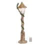 Farola Oro Verde Dorado Metal Fibra natural 20 x 20 x 90 cm de BigBuy Home, Candelabros y portavelas - Ref: S8806667, Precio:...