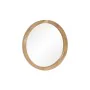 Wall mirror Natural 40 x 4 x 40 cm by BigBuy Home, Wall-Mounted Mirrors - Ref: S8806715, Price: 59,73 €, Discount: %