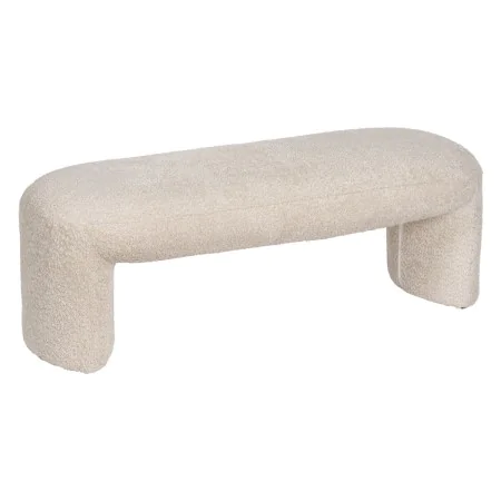 Banqueta Bege Poliéster madeira de pinho 110 x 45 x 40 cm de BigBuy Home, Cadeiras - Ref: S8806786, Preço: 187,32 €, Desconto: %