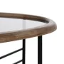 Table Basse Noir Naturel Verre Fer Bois d'hévéa 76 x 81 x 38 cm de BigBuy Home, Tables - Réf : S8806792, Prix : 136,20 €, Rem...