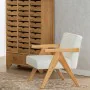 Armchair White Natural 57 X 50 X 77 CM by BigBuy Home, Chairs - Ref: S8806803, Price: 202,92 €, Discount: %