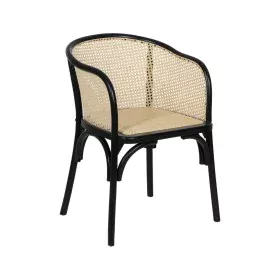 Chaise de Salle à Manger Noir Naturel 56 X 58 X 77 CM de BigBuy Home, Chaises - Réf : S8806812, Prix : 295,87 €, Remise : %