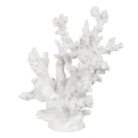 Figura Decorativa Blanco Resina Coral 17 x 17 x 20 cm de BigBuy Home, Adornos - Ref: S8806832, Precio: 19,65 €, Descuento: %