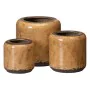 Cache-pot Marron Céramique 11,5 x 11,5 x 11,5 cm de BigBuy Home, Cache-pots - Réf : S8806850, Prix : 6,26 €, Remise : %