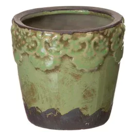 Cache-pot Pistache Céramique 11,5 x 11,5 x 11 cm de BigBuy Garden, Cache-pots - Réf : S8806851, Prix : 6,26 €, Remise : %