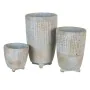 Cache-pot Gris Ciment 12,5 X 12,5 X 16 CM de BigBuy Garden, Cache-pots - Réf : S8806861, Prix : 6,12 €, Remise : %