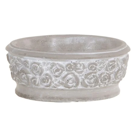 Cache-pot Gris Ciment 17 x 17 x 7 cm de BigBuy Garden, Cache-pots - Réf : S8806864, Prix : 5,05 €, Remise : %