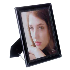 Cadre photo Verre 25,5 x 1,5 x 30,5 cm Noir Traditionnel de BigBuy Home, Cadres muraux et de table - Réf : S8806874, Prix : 8...