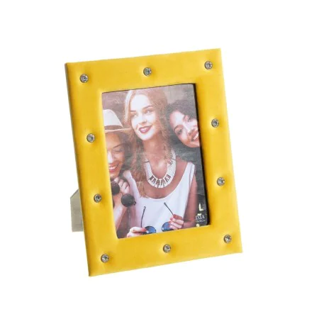 Cadre photo Jaune Carton 13 x 18 cm 19,3 X 1 X 24,3 CM de BigBuy Home, Cadres muraux et de table - Réf : S8806897, Prix : 5,1...