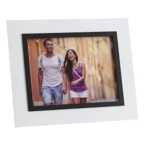 Photo frame White Black Crystal polystyrene 20 x 15 cm 15 x 20 cm 27 X 1,5 X 22 CM by BigBuy Home, Table and wall frames - Re...