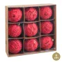 Weihnachtsbaumkugeln Rot Kunststoff Ø 8 cm 24 x 24 x 8 cm (9 Stück) von BigBuy Home, Weihnachten - Ref: S8806921, Preis: 11,9...