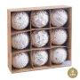 Weihnachtsbaumkugeln Silberfarben Kunststoff Ø 8 cm 24 x 24 x 8 cm (9 Stück) von BigBuy Home, Weihnachten - Ref: S8806922, Pr...