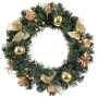 Couronne de Noël Or Vert PVC Ananas 40 x 40 x 7 cm de BigBuy Home, Noël - Réf : S8806939, Prix : 13,85 €, Remise : %