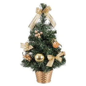 Árbol de Navidad Oro Verde PVC Piñas 26 x 26 x 50 cm de BigBuy Home, Navidad - Ref: S8806941, Precio: 13,85 €, Descuento: %