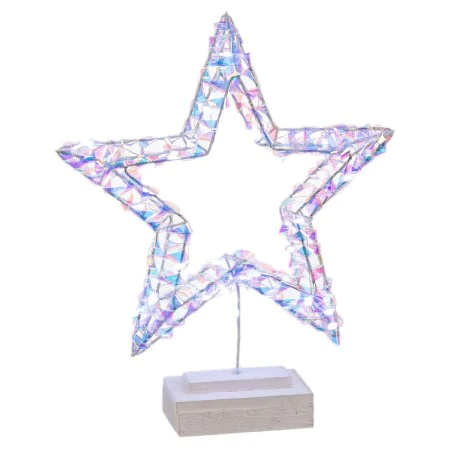 Lighting decoration Silver Star 30 x 7 x 36 cm by BigBuy Home, Christmas - Ref: S8806946, Price: 18,89 €, Discount: %