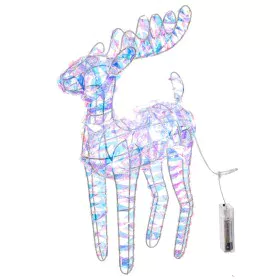 Lighting decoration Silver Reindeer 24 X 10 X 41 CM by BigBuy Home, Christmas - Ref: S8806948, Price: 20,09 €, Discount: %