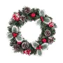 Corona de Navidad Rojo Verde PVC Piñas 30 x 30 x 6 cm de BigBuy Home, Navidad - Ref: S8806954, Precio: 10,21 €, Descuento: %