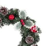 Advent wreathe Red Green PVC Pineapples 30 x 30 x 6 cm by BigBuy Home, Christmas - Ref: S8806954, Price: 10,21 €, Discount: %