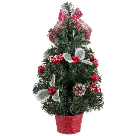 Christmas Tree Red Green PVC Pineapples 26 x 26 x 50 cm by BigBuy Home, Christmas - Ref: S8806955, Price: 13,60 €, Discount: %