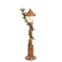 Street lamp Green Natural Metal Natural Fibre 17 x 17 x 70 cm by BigBuy Home, Candelabras and candle holders - Ref: S8806957,...