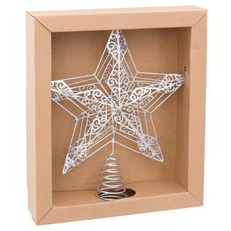 Weihnachtsstern Silberfarben Metall 25 x 5,5 x 30 cm von BigBuy Home, Weihnachten - Ref: S8806969, Preis: 13,20 €, Rabatt: %