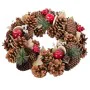 Advent wreathe Multicolour Natural Plastic Foam Pineapples 30 x 8 x 30 cm by BigBuy Home, Christmas - Ref: S8807021, Price: 1...