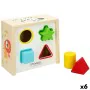 Puzzle Infantil de Madera Woomax Formas 13,5 x 7,5 x 13 cm (6 Unidades) de Woomax, Juguetes para apilar y encajar - Ref: S890...