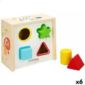 Kinder Puzzle aus Holz Woomax Formen 13,5 x 7,5 x 13 cm (6 Stück) von Woomax, Sortier-, Stapel- & Steckspielzeug - Ref: S8900...