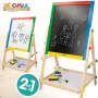 Quadro 2 em 1 Woomax 5 Peças 37,5 x 65 x 30,5 cm 4 Unidades de Woomax, Quadros de giz e rotulador - Ref: S8900193, Preço: 54,...