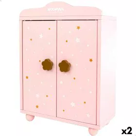 Armario Woomax Muñecas Rosa de Woomax, Accesorios para casas de muñecas - Ref: S8900329, Precio: 37,86 €, Descuento: %