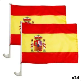 Car flag holder Colorbaby 45 x 30 cm Spain 2 Pieces 24 Units by Colorbaby, Flags - Ref: S8900943, Price: 39,77 €, Discount: %