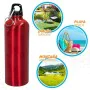 Water bottle Aktive 750 ml Snap hook Aluminium 7 x 25 x 7 cm (24 Units) by Aktive, Canteens & Water Bottles - Ref: S8900972, ...