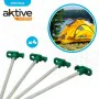 Estacas para campismo Aktive 25 cm 4 Peças Ø 8 mm (24 Unidades) de Aktive, Estacas - Ref: S8900976, Preço: 39,71 €, Desconto: %