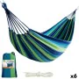 Hamaca Aktive Azul 200 x 0,4 x 100 cm (6 Unidades) de Aktive, Hamacas - Ref: S8900994, Precio: 53,39 €, Descuento: %