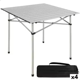 Folding Table Aktive Silver Aluminium 70 x 70 x 70 cm (4 Units) by Aktive, Tables - Ref: S8901001, Price: 123,42 €, Discount: %