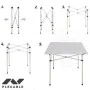 Folding Table Aktive Silver Aluminium 70 x 70 x 70 cm (4 Units) by Aktive, Tables - Ref: S8901001, Price: 123,42 €, Discount: %